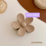 Pinzas de moda beige, Pinzas para el cabello con formas de flor